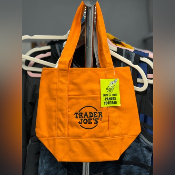 NWT Trader Joe’s Trick-or-Treat Mini Canvas Tote - Picture 2 of 7
